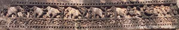 Stone carving on Chhayadevi temple wall