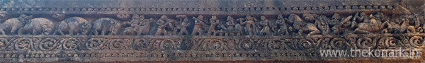 Stone carving on Chhayadevi temple wall