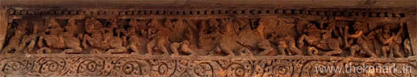 Stone carving on Chhayadevi temple wall