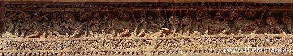 Stone carving on Chhayadevi temple wall