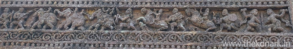 Stone carving on Chhayadevi temple wall