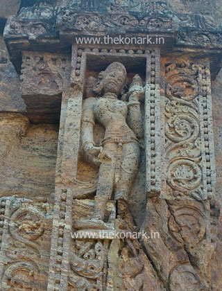 Stone figure on the inner wall