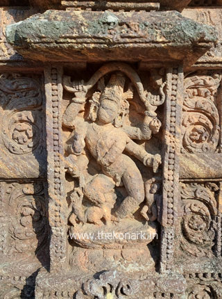 Stone figure on the outer wall