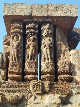 Stone figure on the outer wall