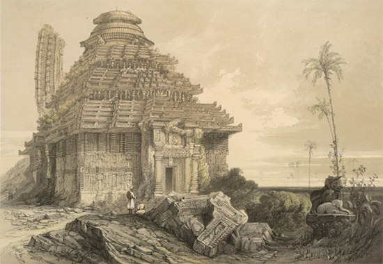 “Temple of Kanarug” by James Fergusson, 1847