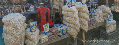 Vendor selling Cashewnut and other dry fruits