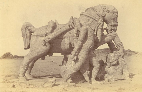 1890 - View from left side of the right side Konark war horse