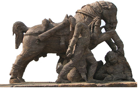 2020 - View from left side of the right side Konark war horse