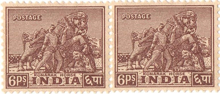 Konark war horse on Indian postal stamp
